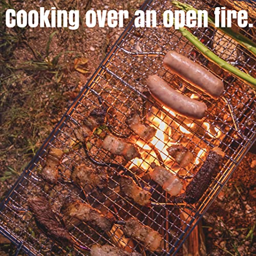 Campingmoon Folding Campfire Grill With Cooking Grid Grate 304 Stainless Steel With Storage Bag Ms-1015-Sw #TOP5