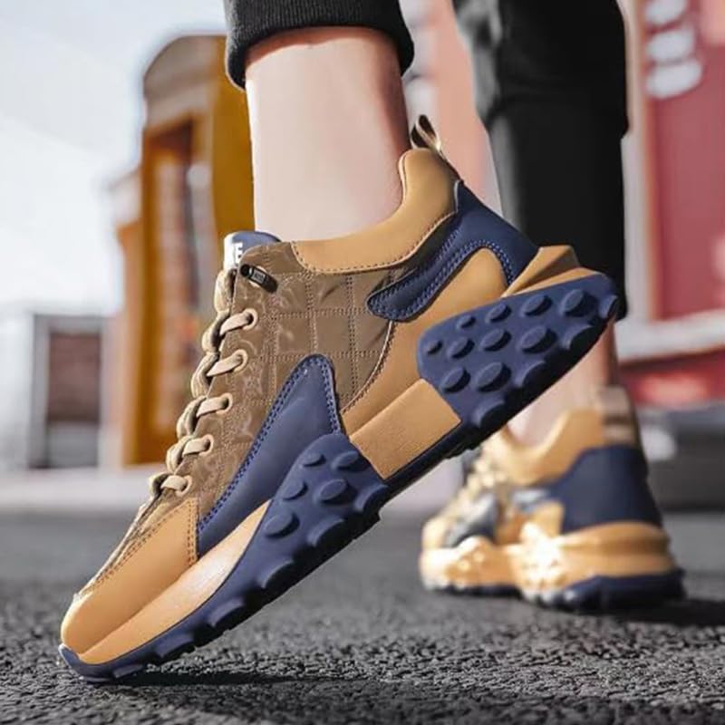 Men's Orthopedic Comfort Sneakers 2024 Casual Waterproof Walking Tennis Slip on Wide Shoes Lightweight Non Slip Breathable Platform Shoe2