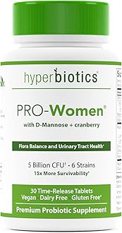 HyperbioticsPro Probiotics for Women | Time Release Tablets | Premium Nutritional Supplement | Vegan, Dairy & Gluten Free | Healthy Digestion & Immune System Support | 30 Count