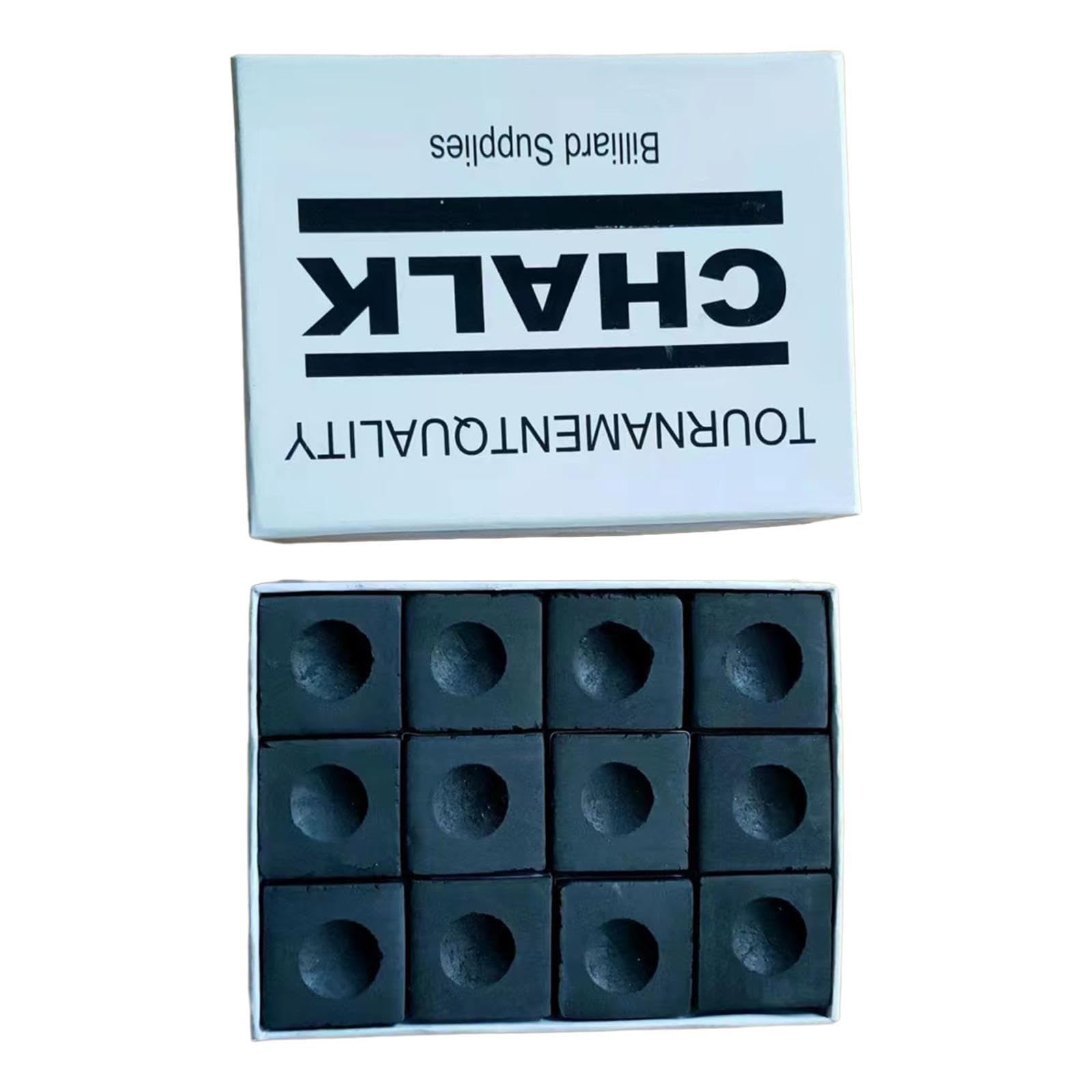 Oshhni 12 Uds Tiza para Taco de Billar Tizas de Billar Accesorios de Billar de Primera Calidad para Puntas de Taco de Billar para Uso en Torneos Bares Y Club