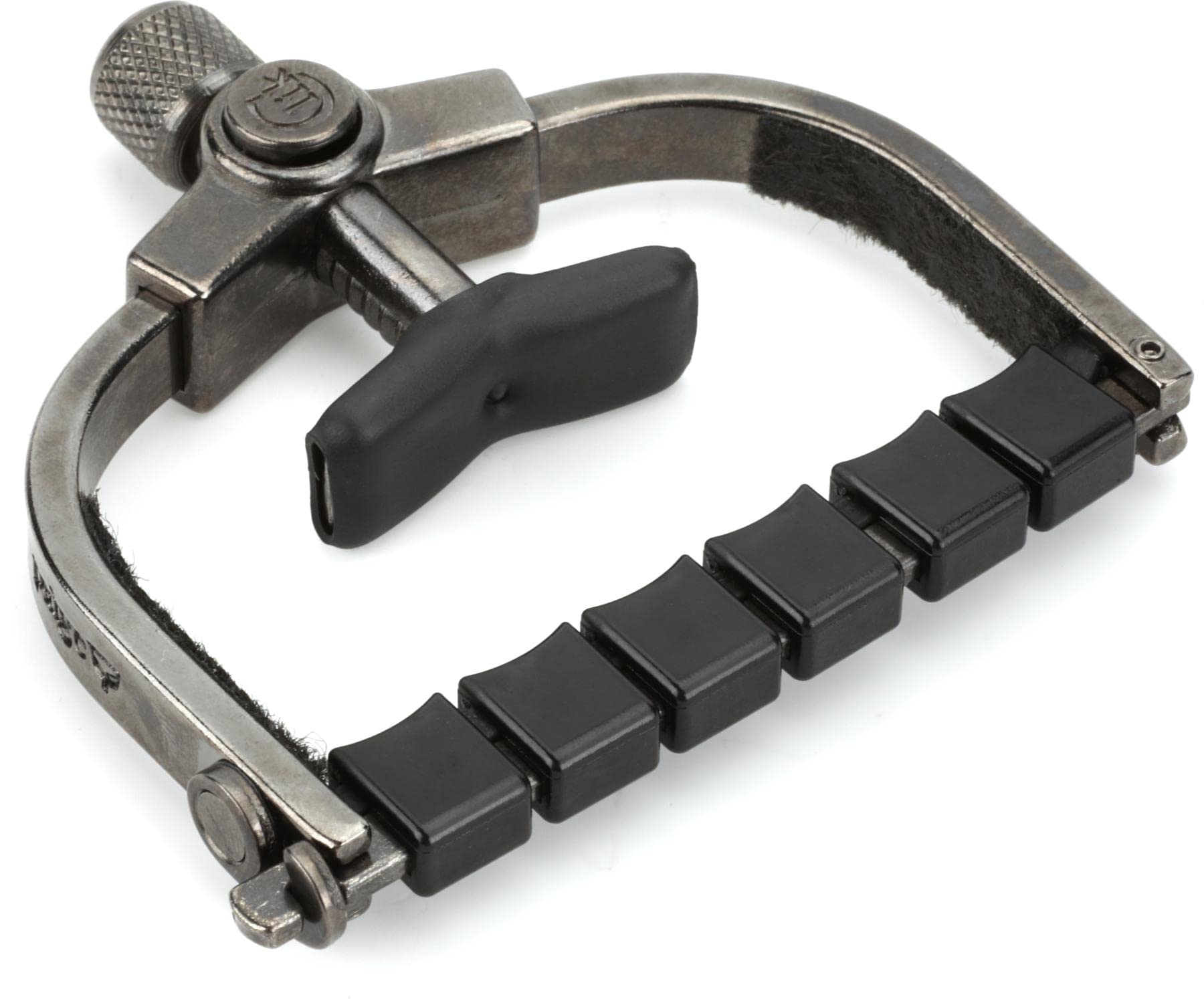 Paige - Made in the USA Paige Clik PC-6-W-ETI 6-string Wide Guitar Capo Made for Acoustic Guitars and Electric Guitars, Made for Wider Neck Guitars (Black Nickel)