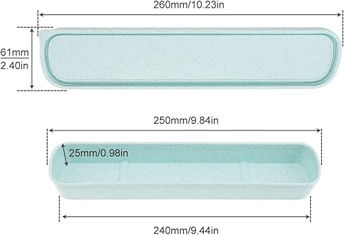 Miniatura 5 de OriGlam Caja de cubiertos portátil de viaje, caja de almacenamiento de vajilla de viaje, caja de almacenamiento de cubiertos para kit de cubiertos