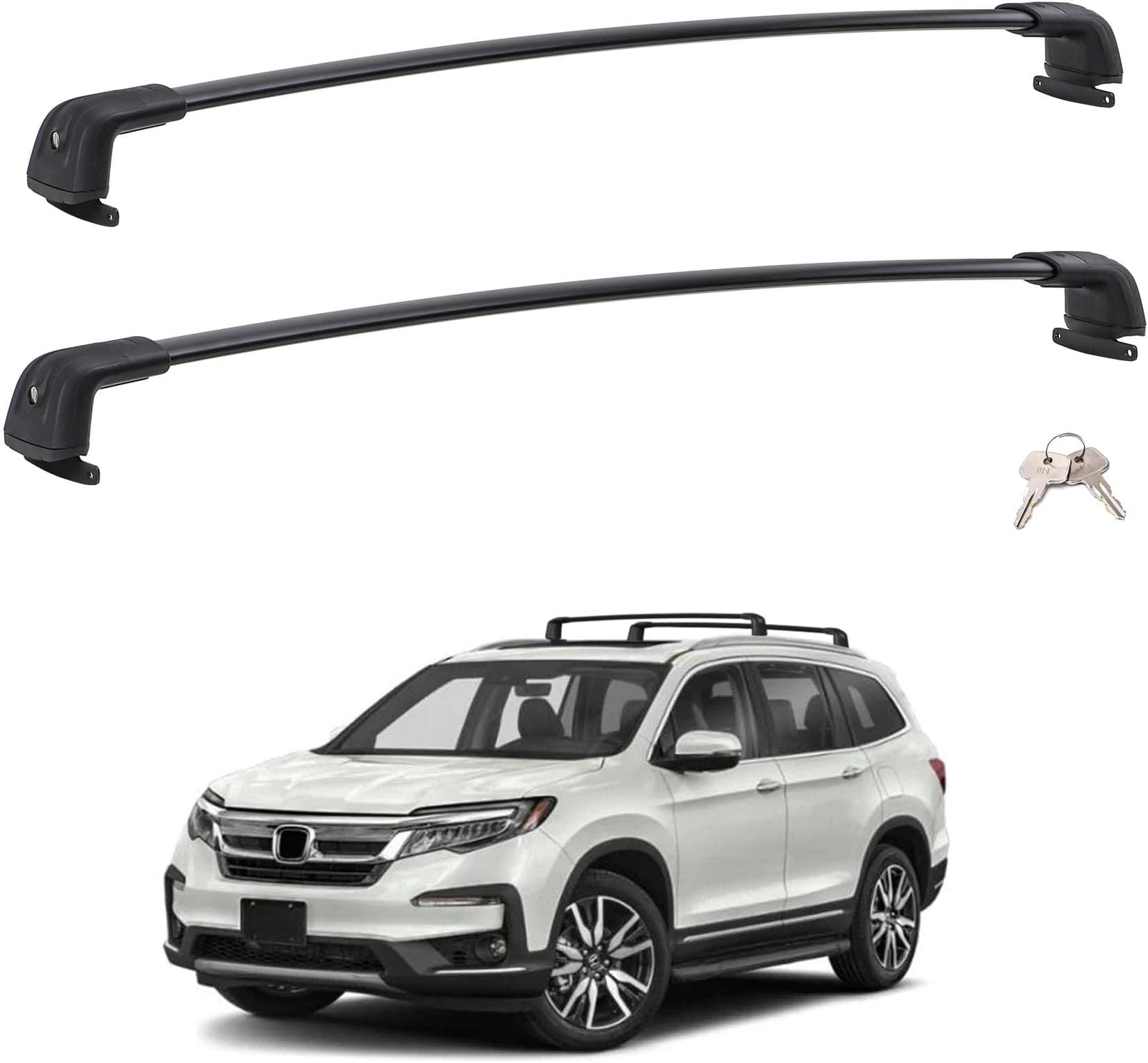 KFKGF Aluminum Roof Rack Side Rails for Honda for Pilot