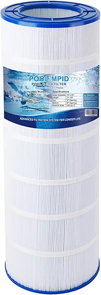 Poolimpid CC150 Pool Filter Compatible with CCRP150, R173216, Pleatco PAP150, Unicel C-9415, Ultral-C4, 59054300, Filbur FC-0687, 160317, 160355, 160352, 150 sq.ft. 1 Pack