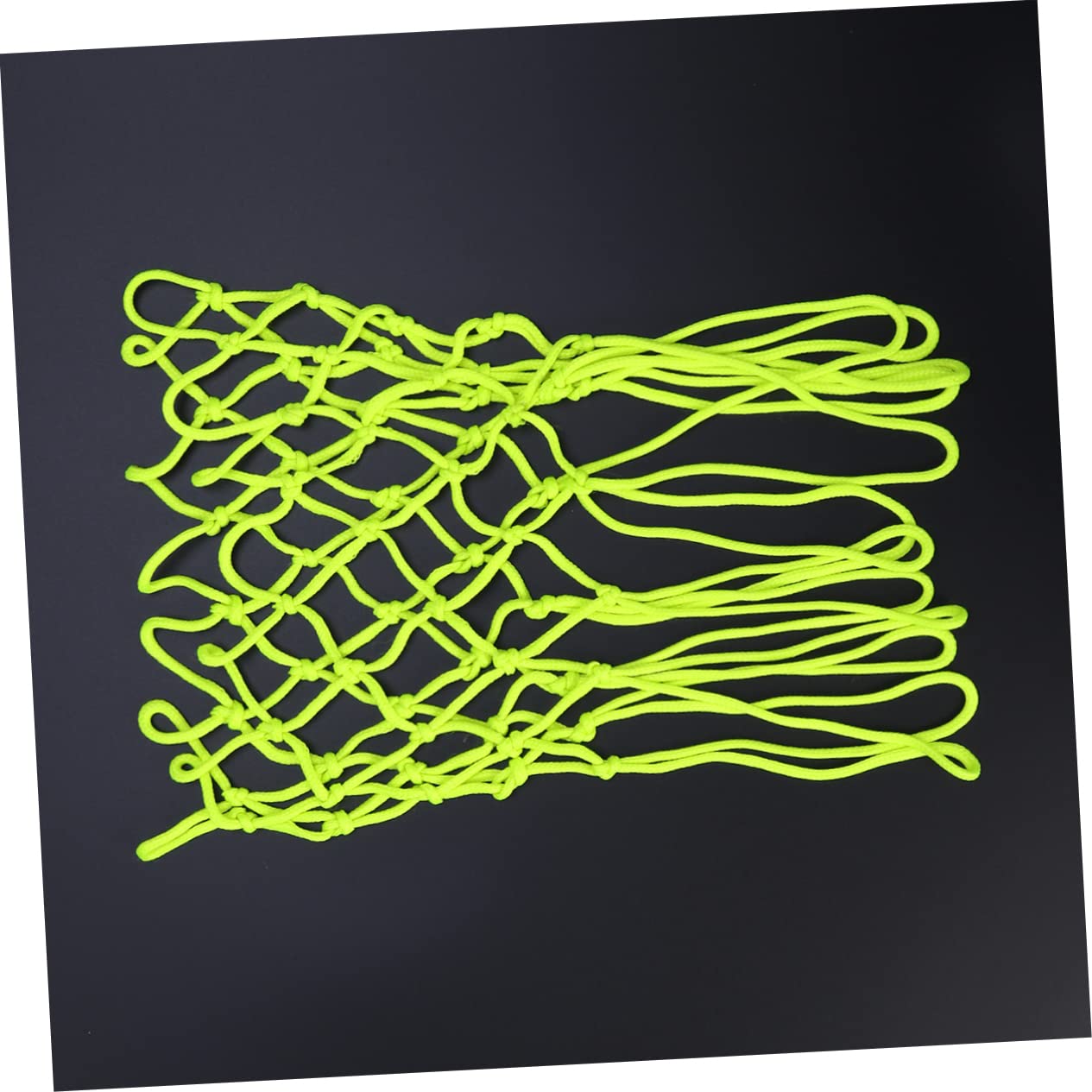 BRIGHTFUFU Luminous Basketball Net Night Glowing Heavy Duty Nylon Braided Standard Basketball Net for Play Wear Resistant and All Weather Fits Standard Rims Green