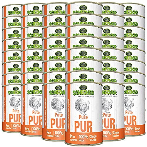 Produktbild von Schecker Pute PUR Nassfutter - 48 x 410 g