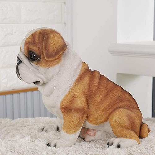 Miniatura 4 de Estatuas al aire libre para jardín, porche delantero, adornos de jardín, escultura de bulldog al aire libre, decoración de bulldog para el hogar,