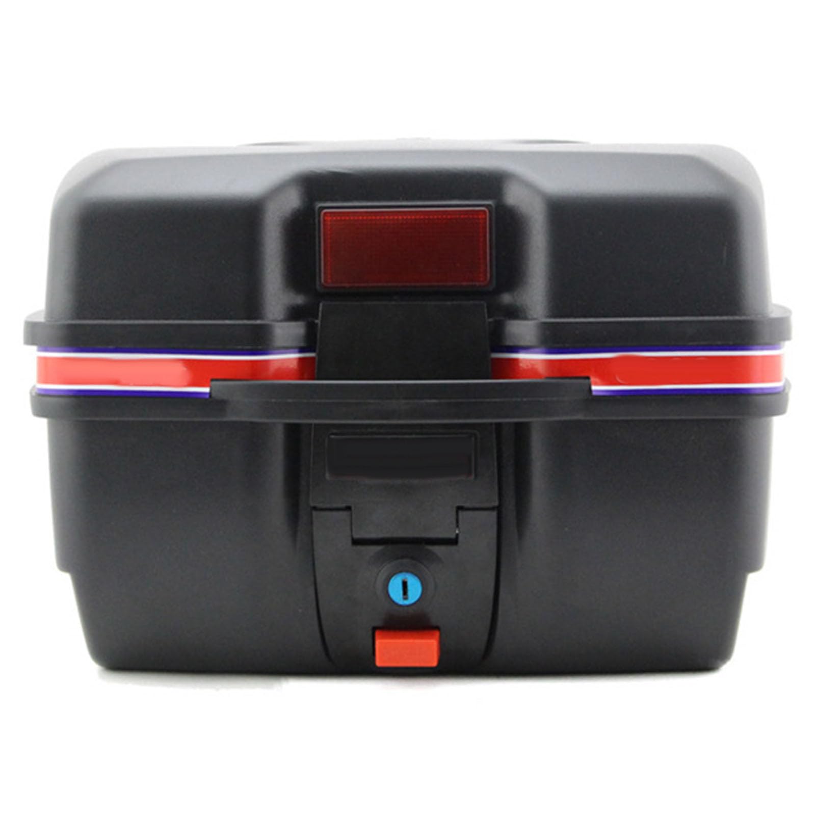 Motorrad Heckkoffer, 35x24,5x27cm Schwarz Wasserdichter Motorrad Heckkoffer Aufbewahrungsträger für Elektrofahrzeug Roller