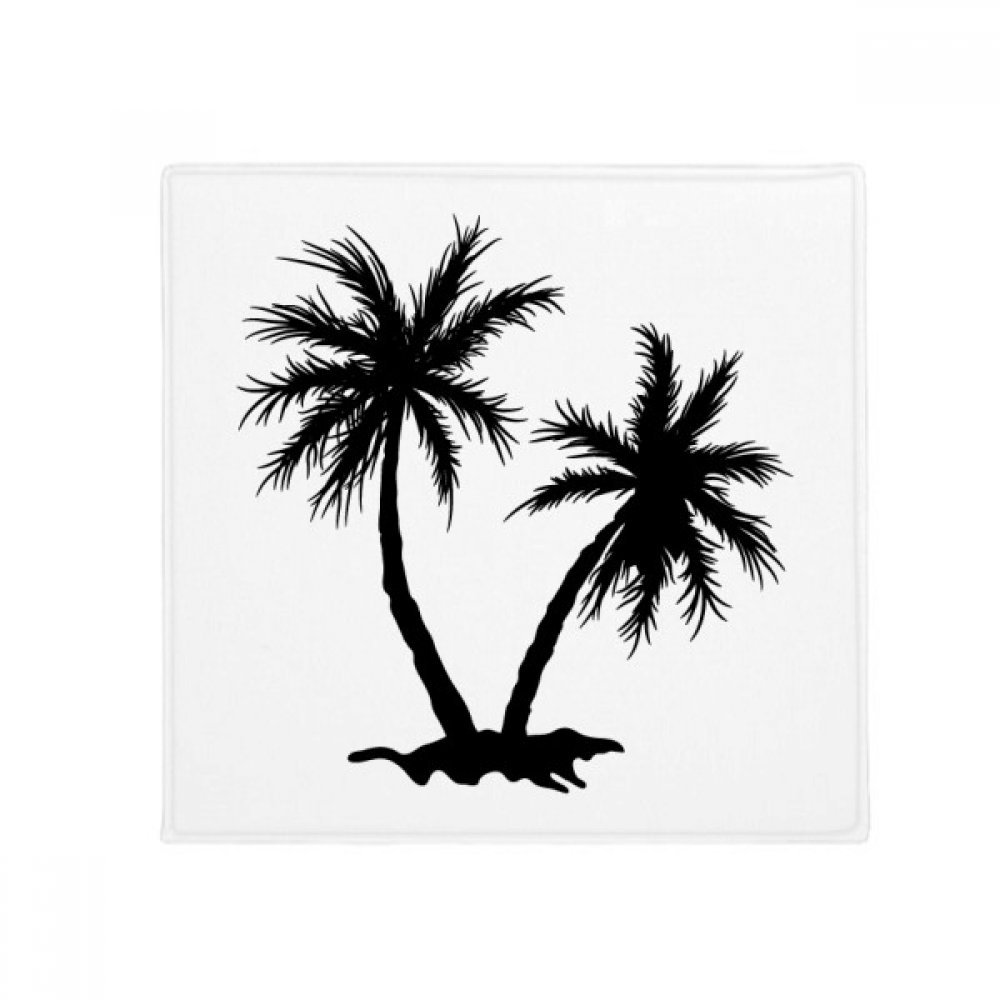 Tapis pour animal silhouette cocotier noir pour la cuisine