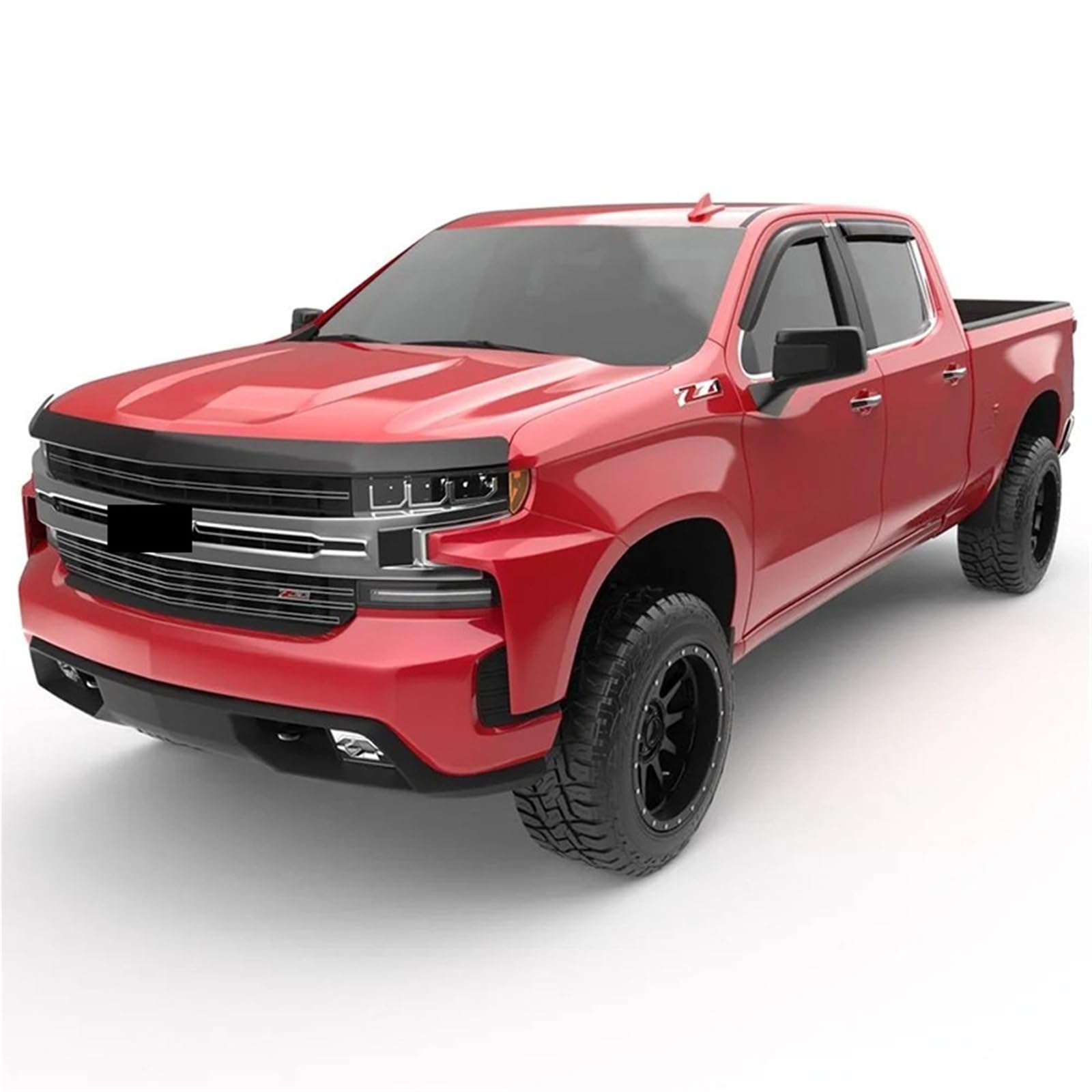 Bonnet Guards Protector Compatible with Chevrolet Silverado 1500 2019 2020 2021 2022 2023 Double Cabin Car Exterior Accessories — view 6