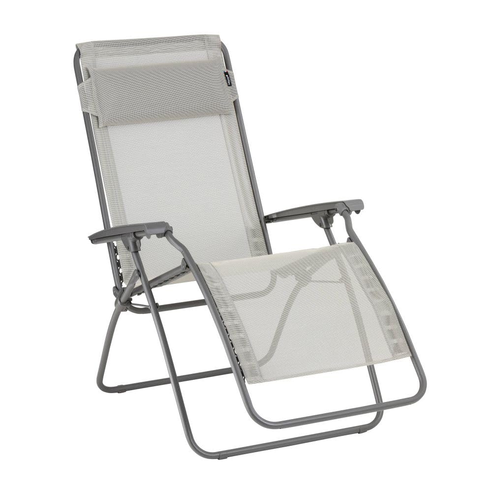 Lafuma Mobilier - Relaxsessel Zero Gravity R Clip - Klappbarer Liegestuhl für Terrasse und Garten - Strapazierfähiges Batyline®-Gewebe - Mehrpositionenliege, Komfortabel, Frankreich - Roggenbeige