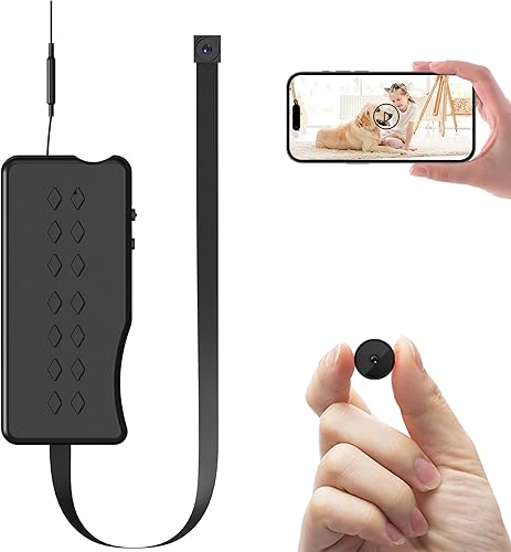Mini cámara oculta de 1080P, cámara espía con detección de movimiento inteligente, cámara de niñera portátil para seguridad en el hogar, cámara