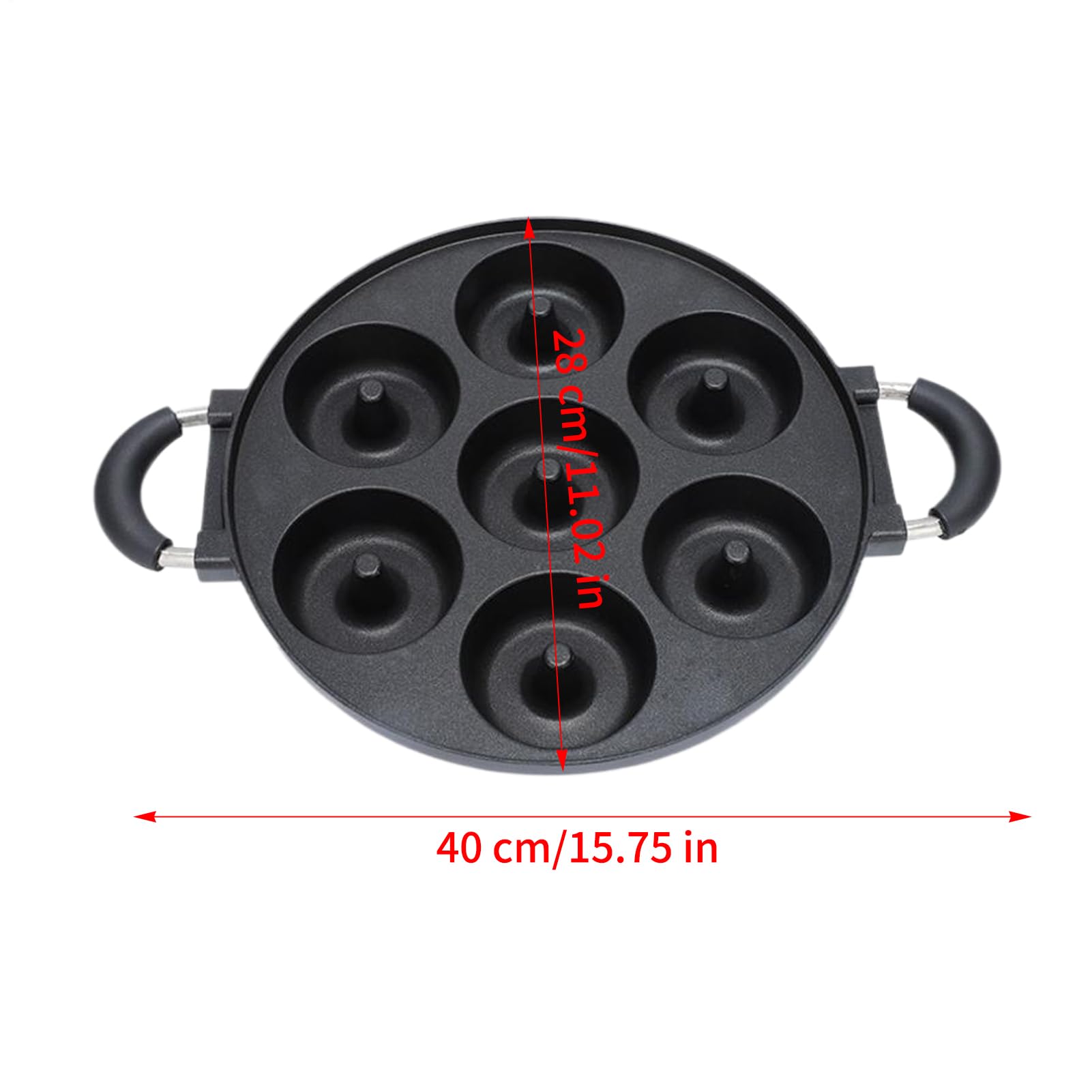 Moule à donuts 7 Cavités Antiadhésives Aluminium Démoulage Facile