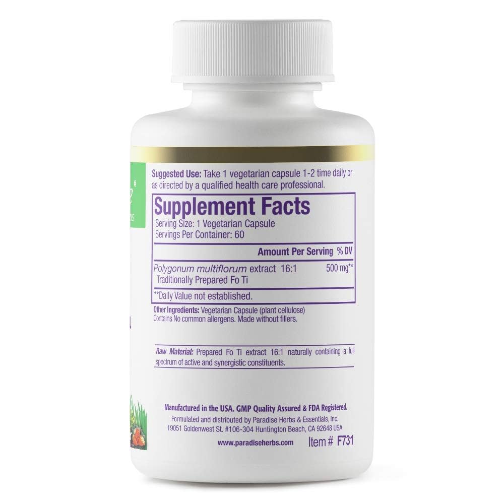 Amazon.com: Paradise Herbs Fo-Ti He Shou Wu Root Extract