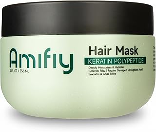 Keratin Hair Mask, Multi-care Deep Conditioning Hair Mask for Dry Damaged Hair, Anti-Frizz, Intensive Hydrating & Repairing Deep Conditioner for Strong, Smooth and Silky Hair, 8 Fl Oz