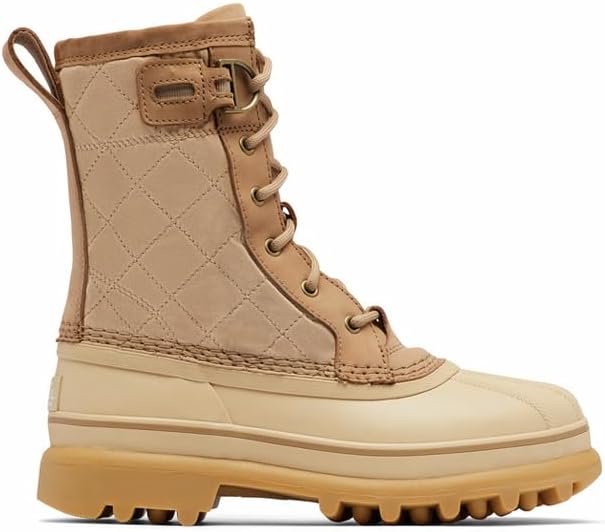 SOREL Women's Caribou Royal Waterproof Boot - Black, Chalk - 10