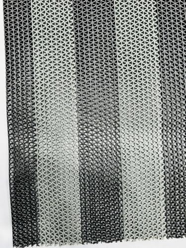 Image of EcoDeco Double Colour Anti Skid & Multipurpose /Bathroom Mat /Shower Mat /Carpet /Rugs /Rainmat /Swimming Pool Mat|Waterproof Doormat for Indoor /Outdoor Home Office Entrance (Black-Grey, 2x10 Ft)