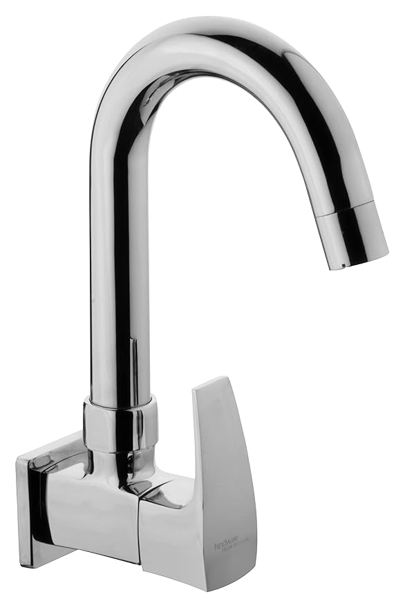 Hindware Italian Collection F520023CP Avior Sink Cock with Swivel Spout ( Wall Mounted), Brass with Chrome Finish at Rs. 1537