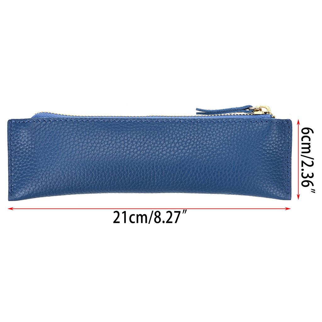 Astuccio portapenne in vera pelle fatto a mano, astuccio