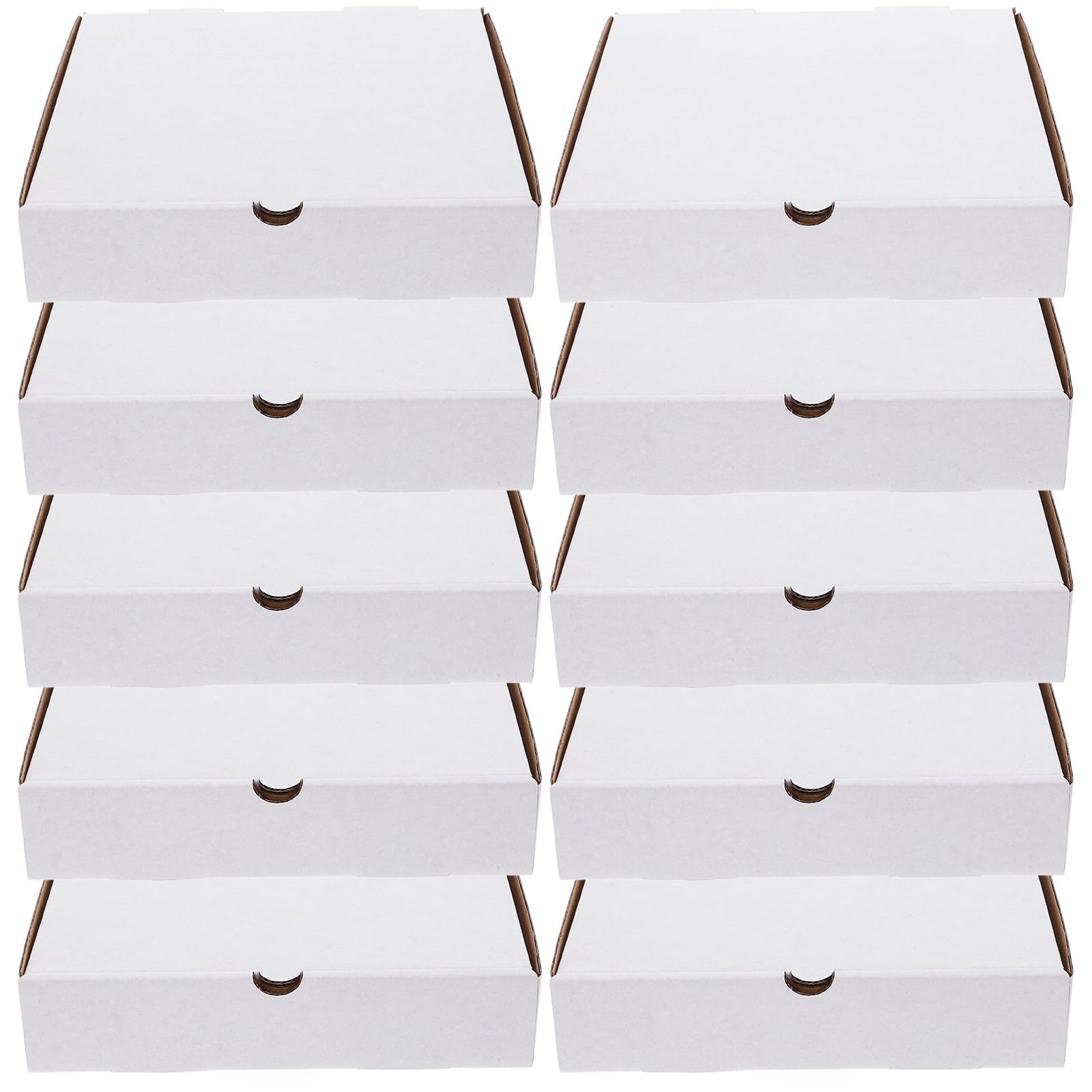 Scatole per Pizza in Kraft Bianco, 30 Pezzi, Piccole | Cartoni Ondulati Riutilizzabili, Confezione per Asporto, Formato 6 Pollici