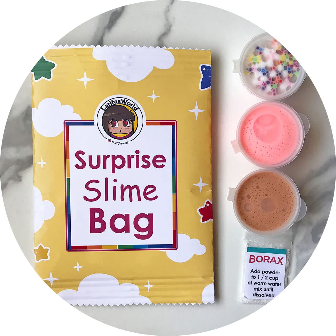 LatifasWorld Surprise Slime bag 3-4oz