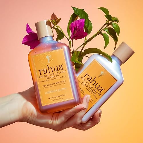 Miniatura 9 de Rahua Enchanted Island - Acondicionador para cabello con biotina, vegano, acondicionador profundo para cabello medio a grueso, aceite de fórmula