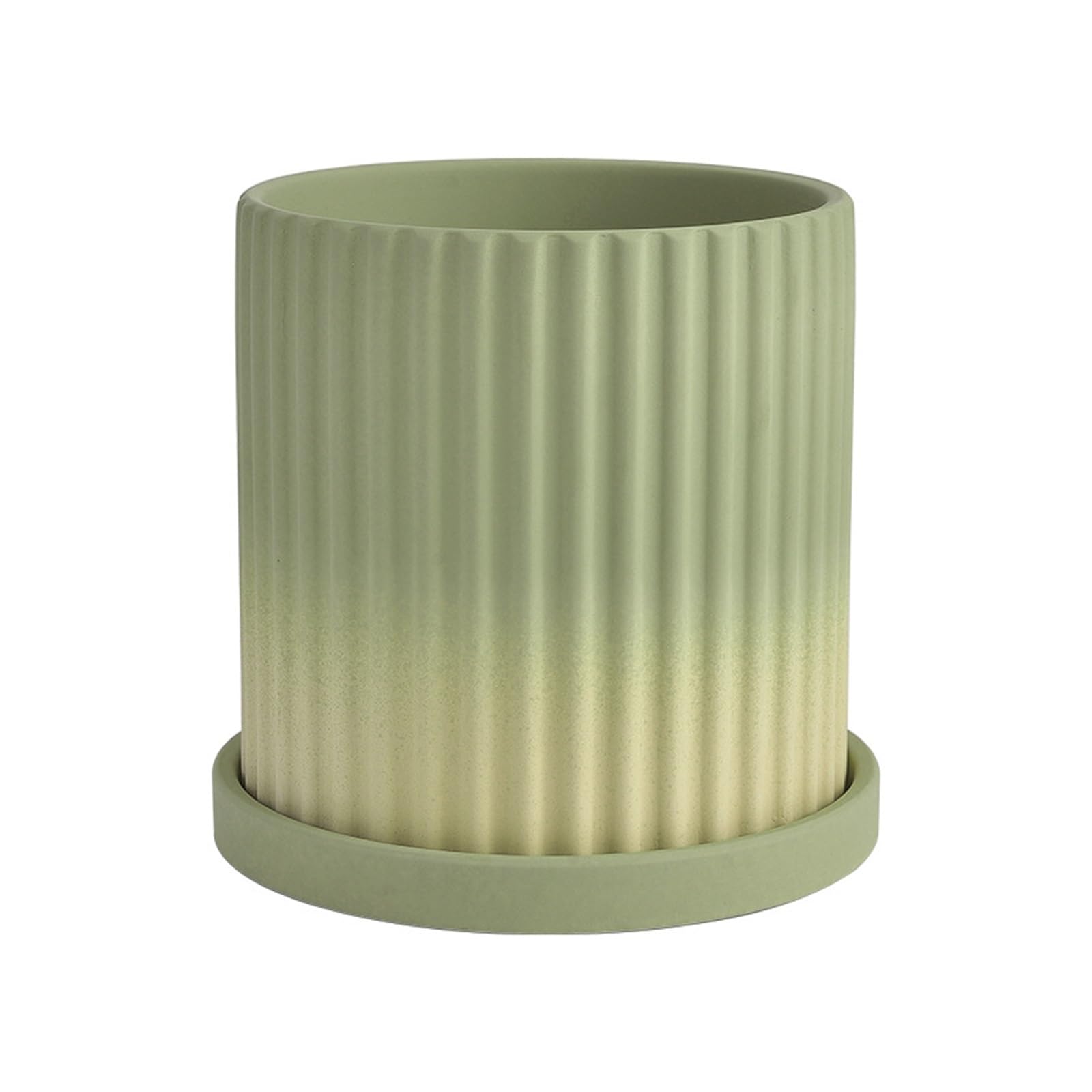 Lkvent Small Ceramic Plant Pots with Drainage Hole and Tray plant pots