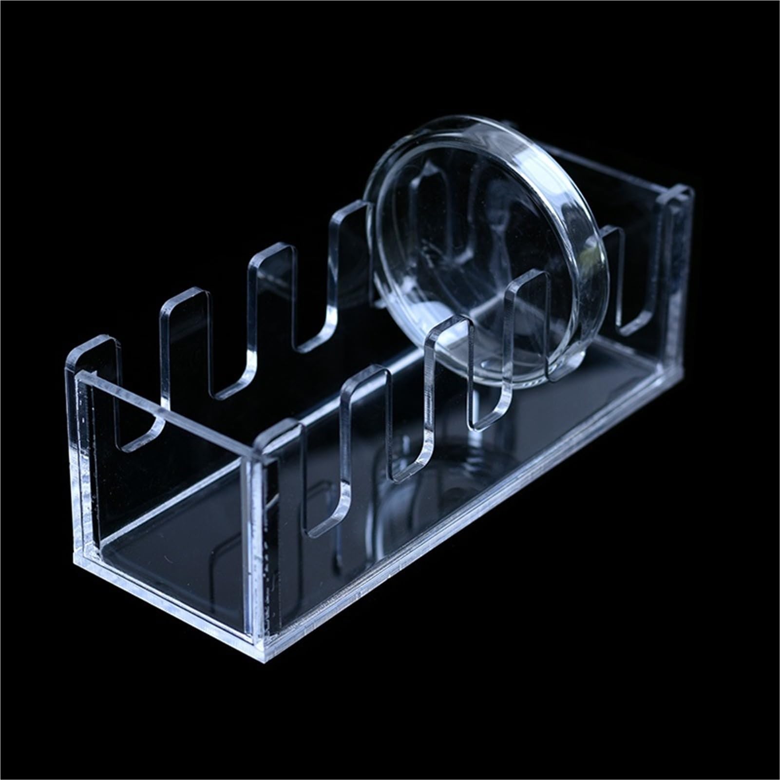 1 szt. Szkło organiczne o średnicy 60/75/90/100/120/150 mm stojak na talerze Petriego, PMMA, stojak na artykuły laboratoryjne (150 mm 5 pozycji)