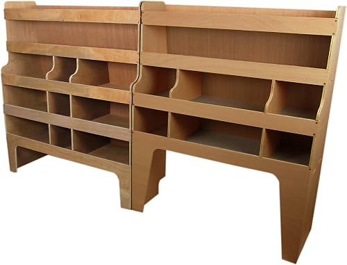 Monster Racking plywood van racking units for Ford Transit Custom, pair of shelving units