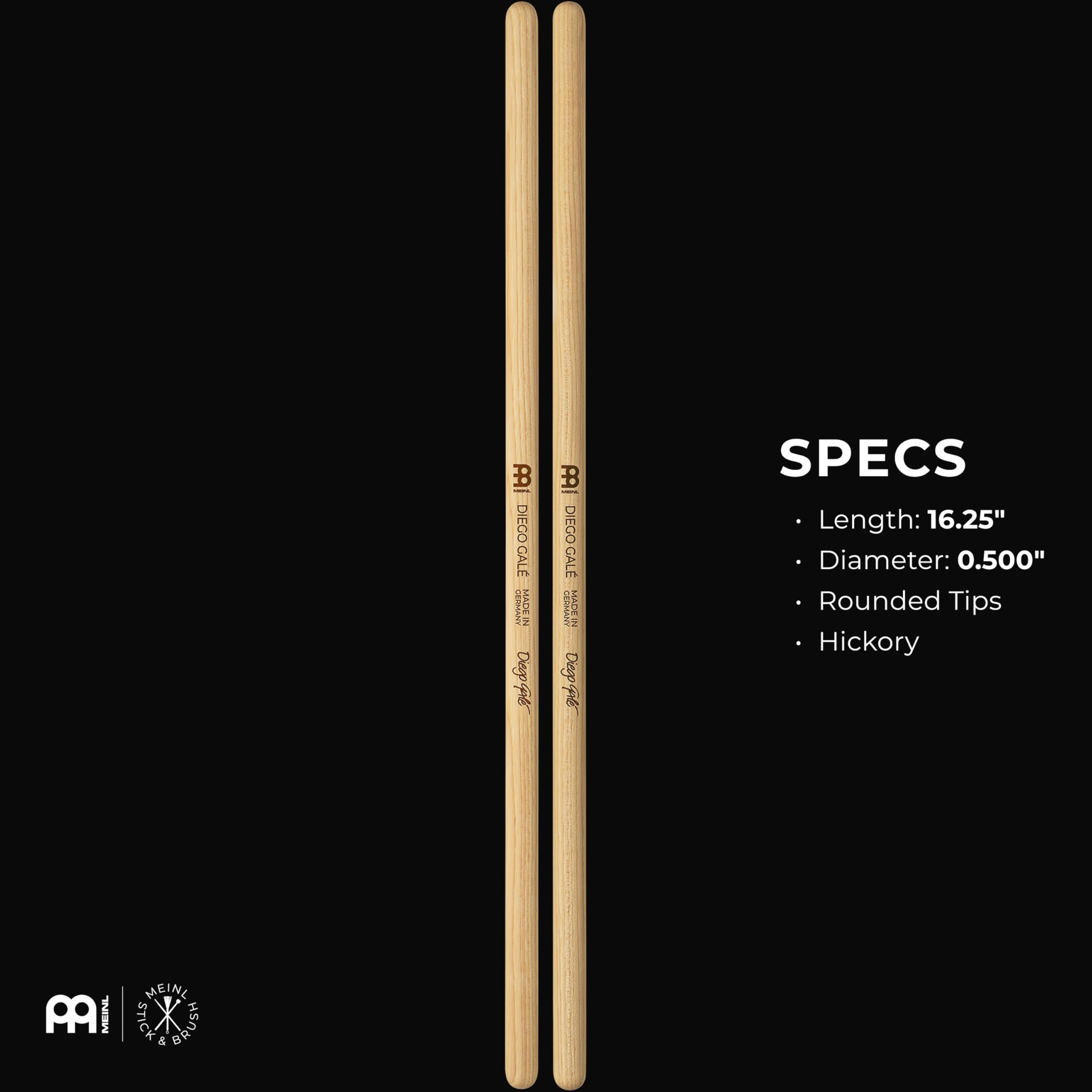 Meinl Timbales Stick 1/2" Long Diego Gale (3-Pack)