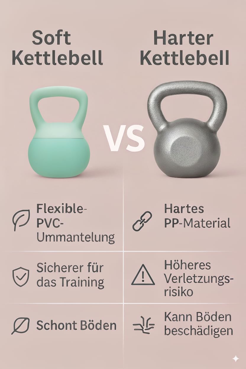 Miękki kettlebell dla kobiet, antypoślizgowy, powlekany PCW, do domu, fitnessu, do pilatesu, treningu siłowego i treningu całego ciała, różowy, 4 kg