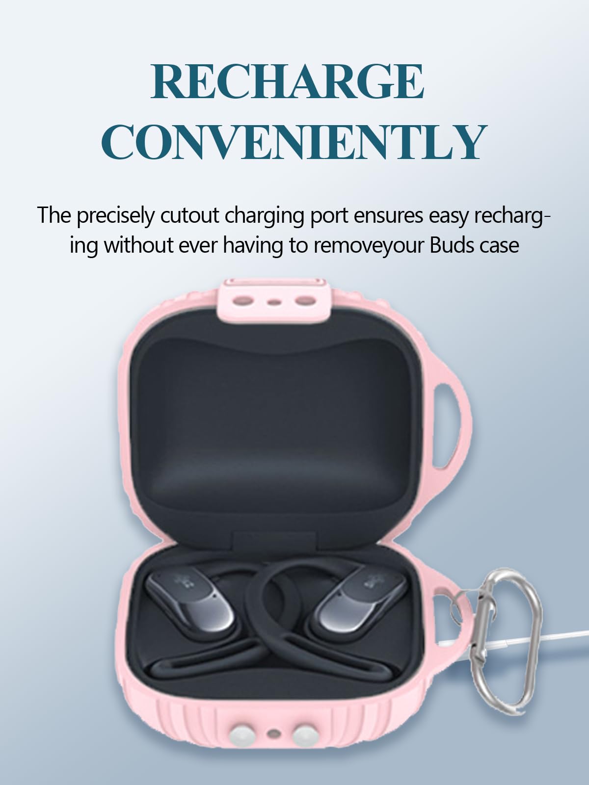 Amazon.com: WUNIAK Case for SHOKZ OpenFit Air - Open-Ear