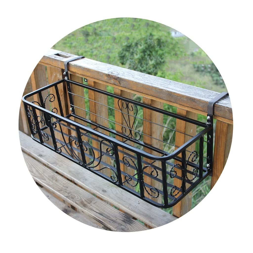 Contenants et accessoires pour plantes Jardinière Suspendue Garde-corps Stand De Fleurs D'intérieur Et D'extérieur Rebord De Fenêtre Plante Verte Étagère À Fleurs Support De Pot De Fleurs Succulentes