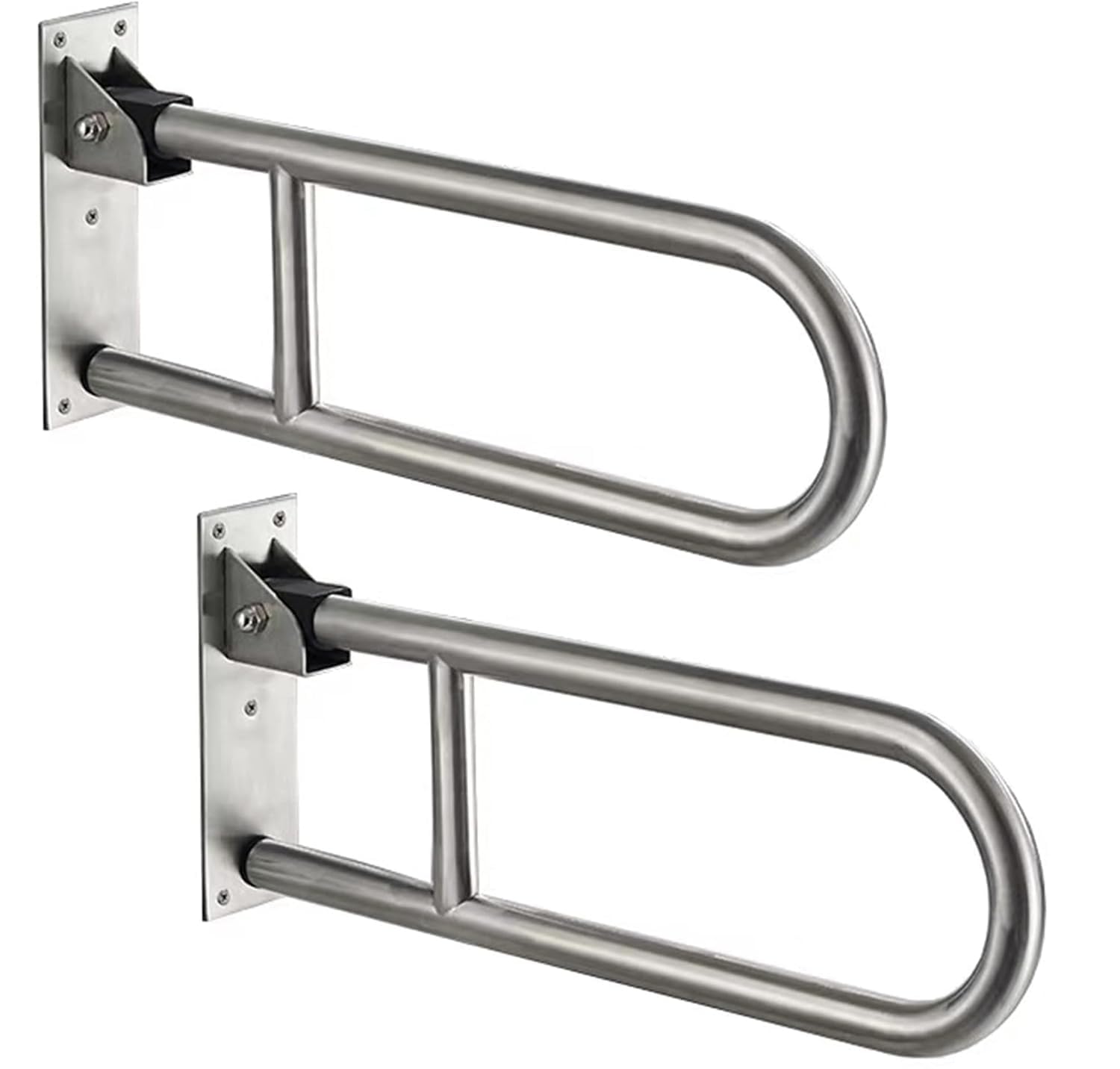 Anatomix Wall Mounted Flip up Grab bar - 100% Stainless Steel 304 Heavy Duty 30 Inch Toilet Handrails Bathroom Safety Bar Hand Support Pack of 2 (B0CQMLNTN3) Amazon Price History, Amazon Price Tracker