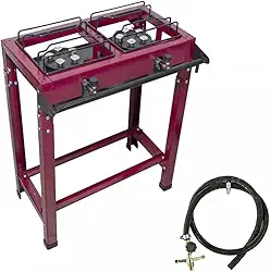 ROA, Fogão Industrial 2 Bocas Jr Alta Pressão C/Mang E Registro