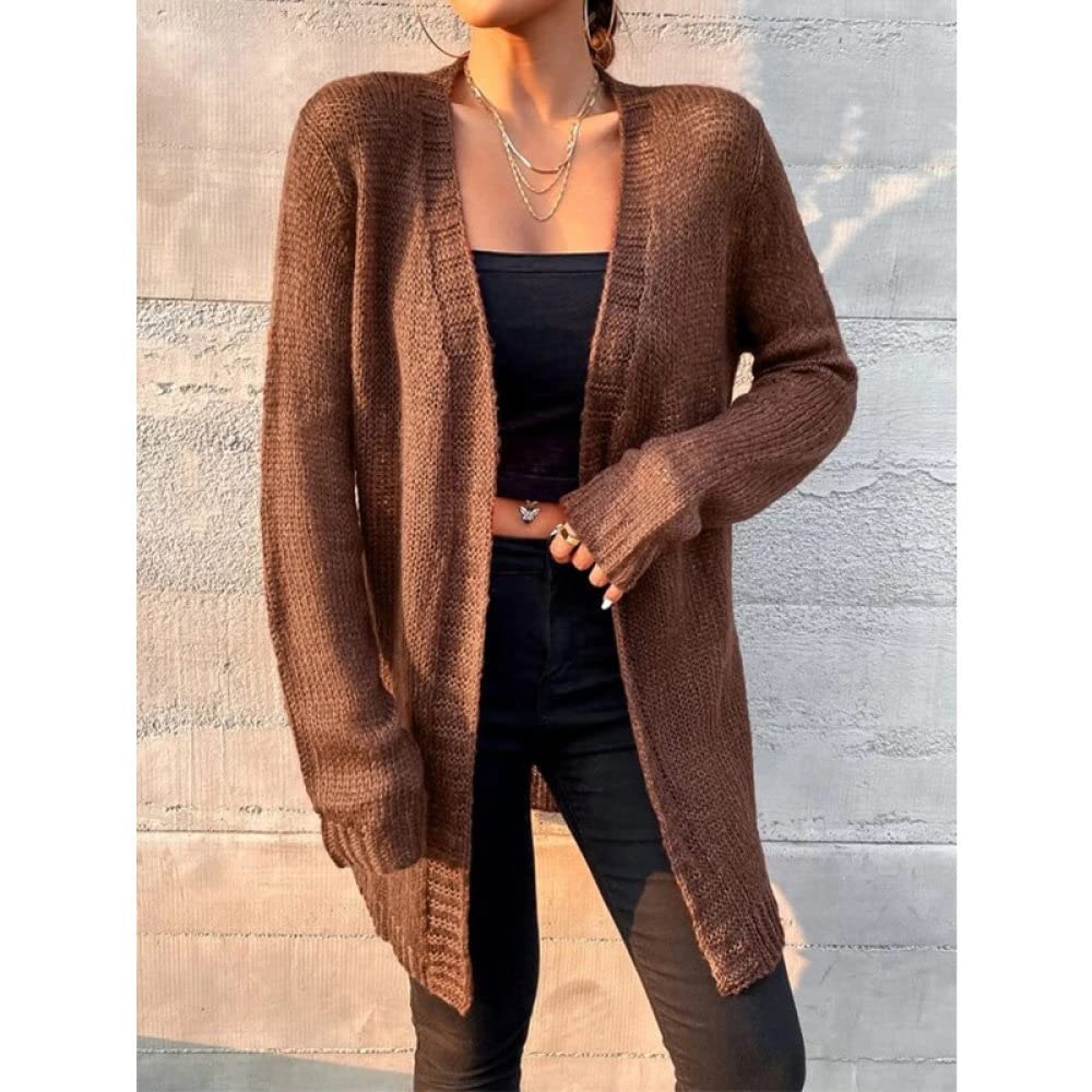 Dames V-hals gebreid vest Losse herfst mouwloze trui Dunne casual veelzijdige top Pullover vest (grasgroen L