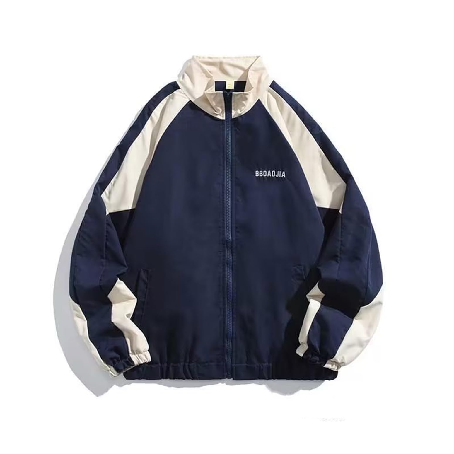 Giacca da College Y2K da Uomo Giacca Bomber Colletto rialzato Giacche Sportive Giacca Casual alla Moda Giacca da Baseball Vintage Hip Hop Streetwear Giacche estive Cappotto da Fidanzato