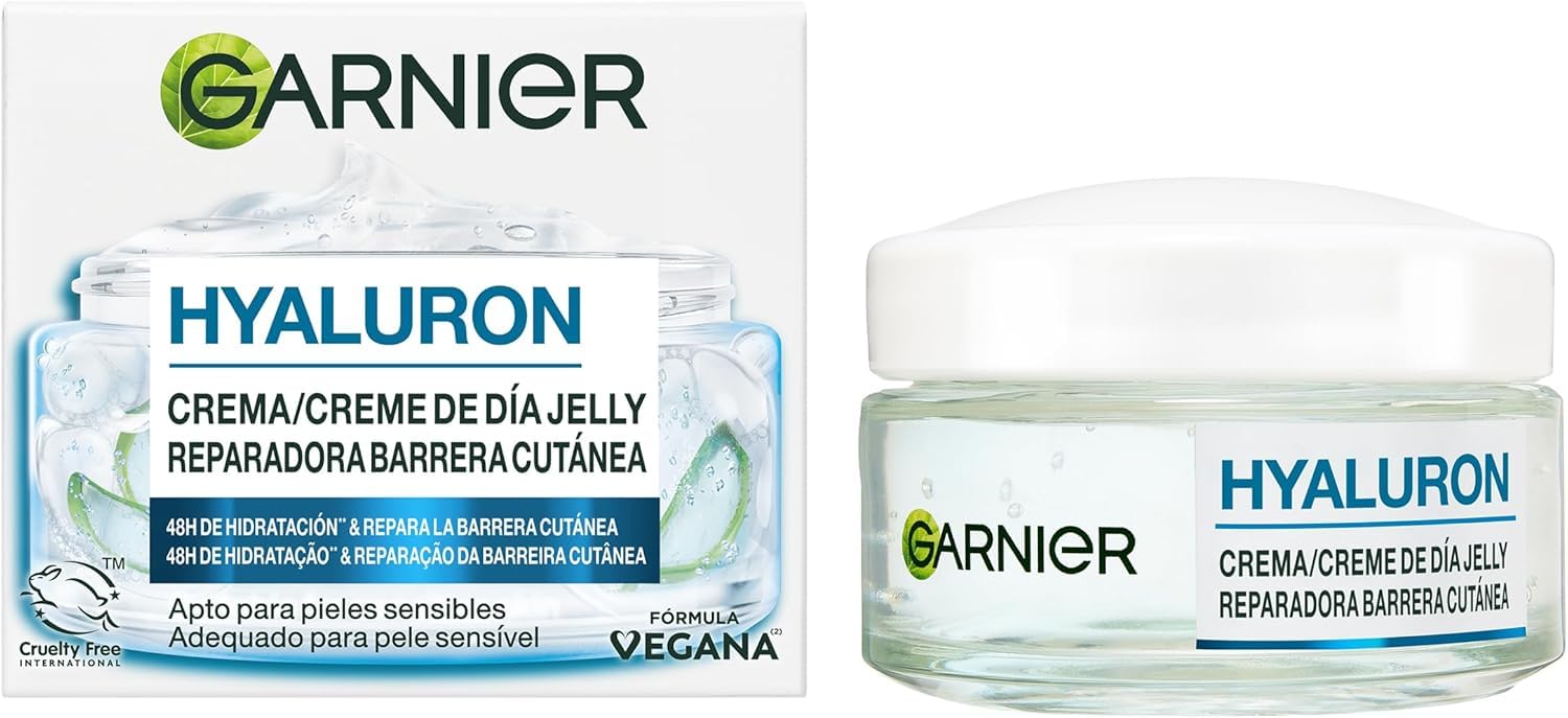 Garnier SkinActive Crema de Día de Ácido Hialurónico Y Aloe Vera, 50ml en oferta en Amazon