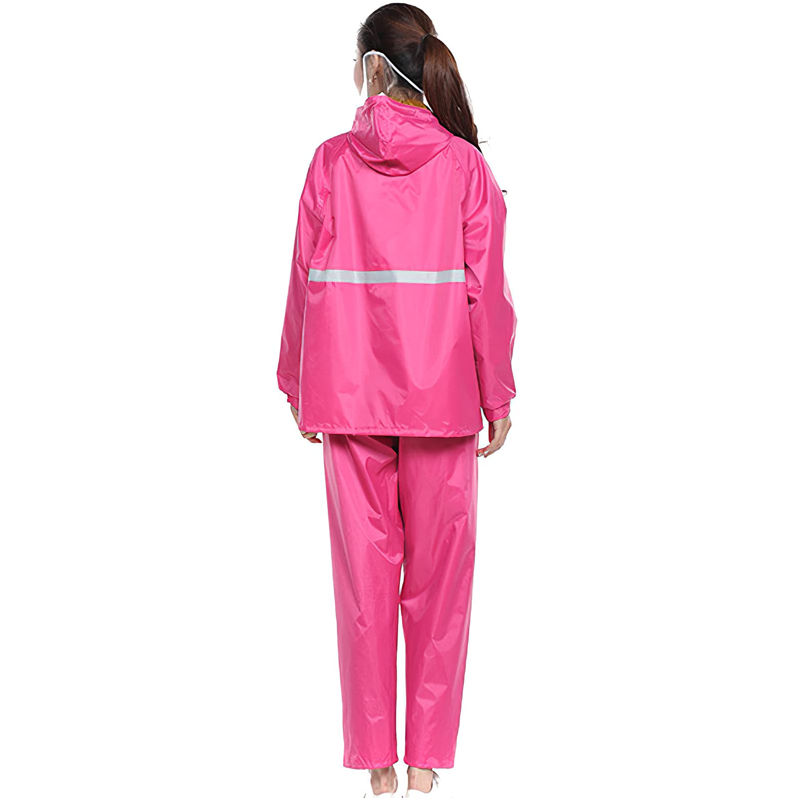 ANUFER Unisex-Erwachsene Regenanzug Jacke & Hose Wasserdichter Motorrad Regenmantel