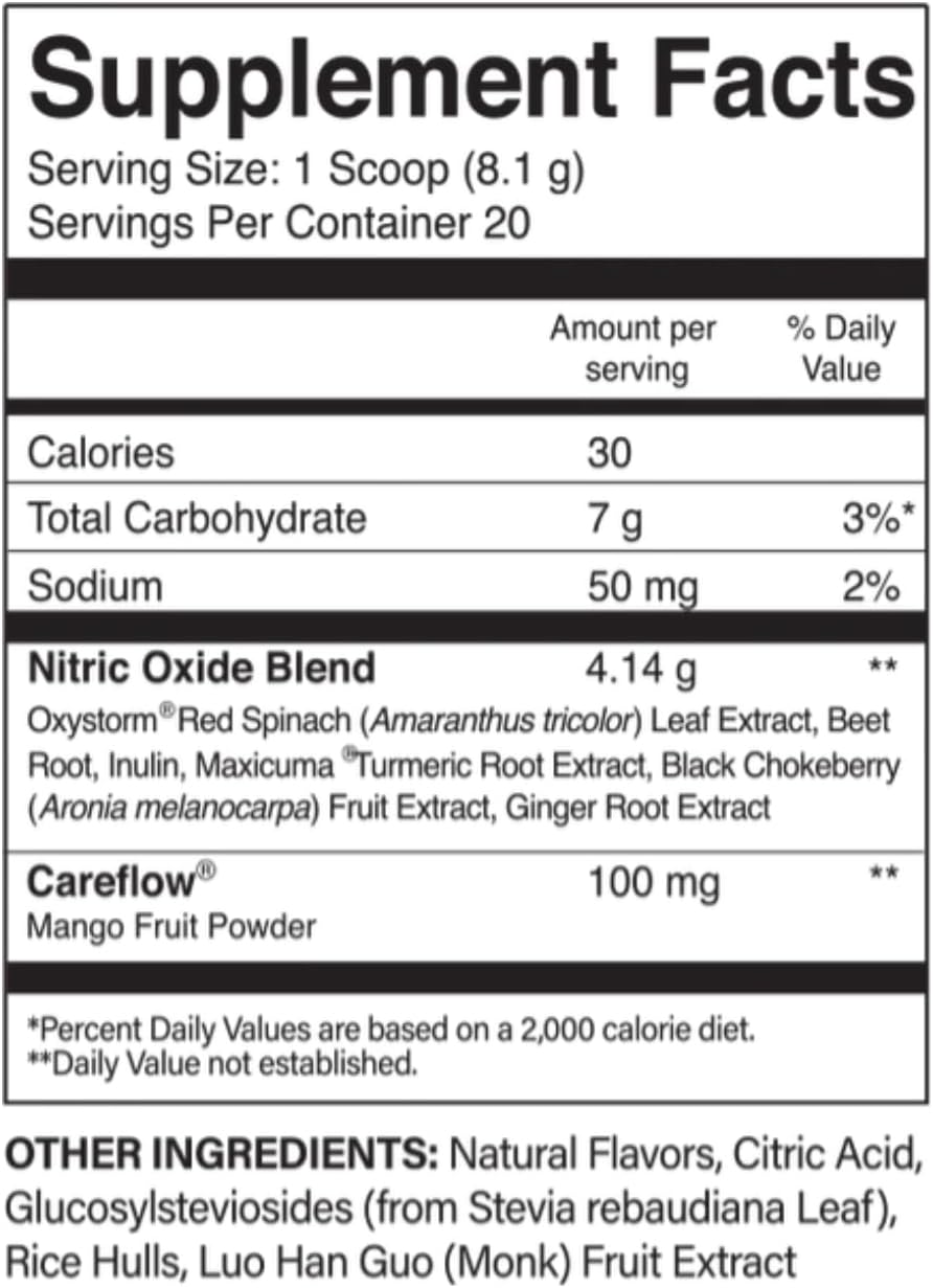 Resync - Recovery Blend Nitric Oxide Supplement, Caffeine-Free Pre & Post Workout Recovery Drink Plant-Based Nitric Oxide Booster, Better Than Beet Root Powder, Passion Fruit Flavor, 5.7oz