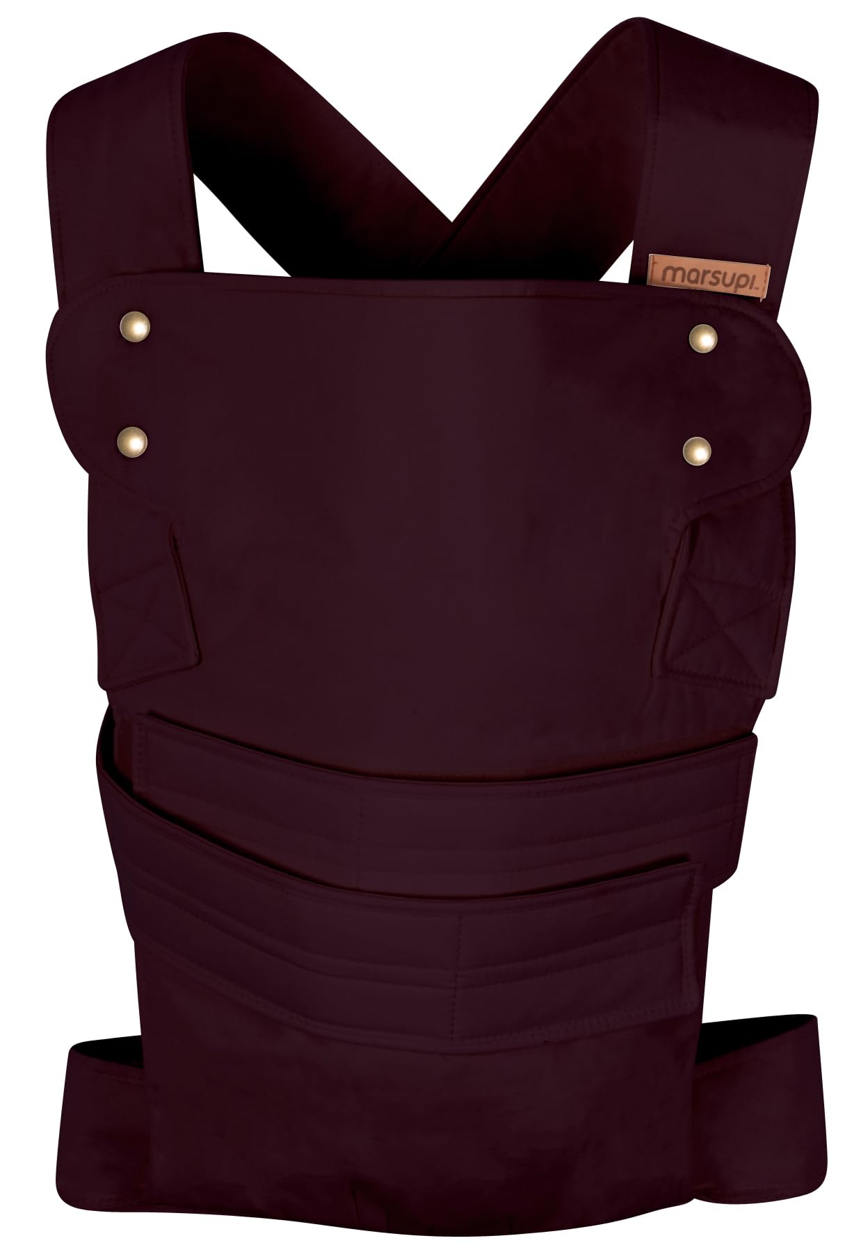 Marsupi 2.0 Mochila Portabebé, Recién nacidos diseño especial con Cierre autoadherentes, Ergonómica, Adaptable y muy fácil de usar. Color Berry. Talla L