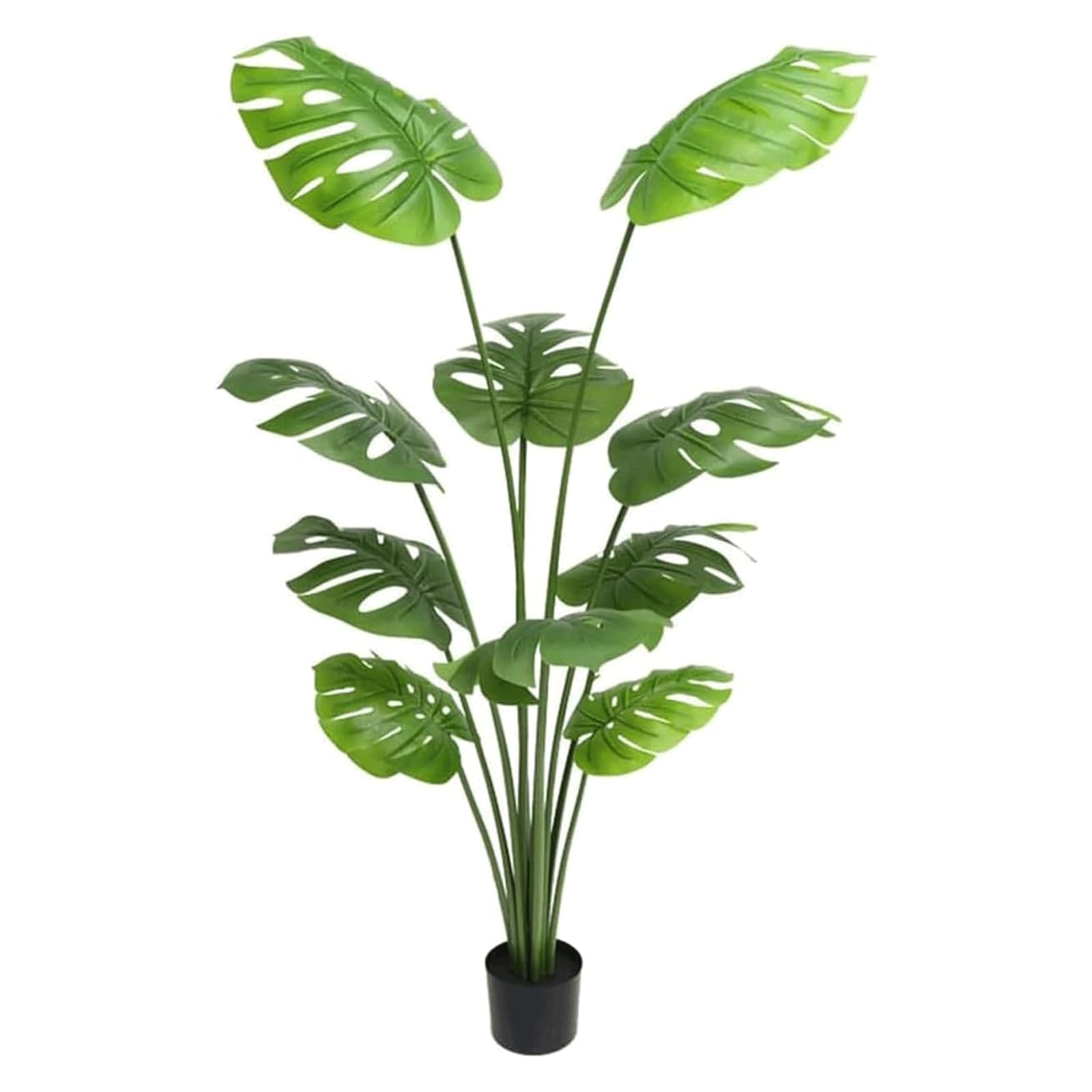 HCZKIUJY Artificial Tree Artificial Monstera Artificial Plant 150cm/4.9 Ft Fake Plant for Home Bathroom Office Window Sill Decoration