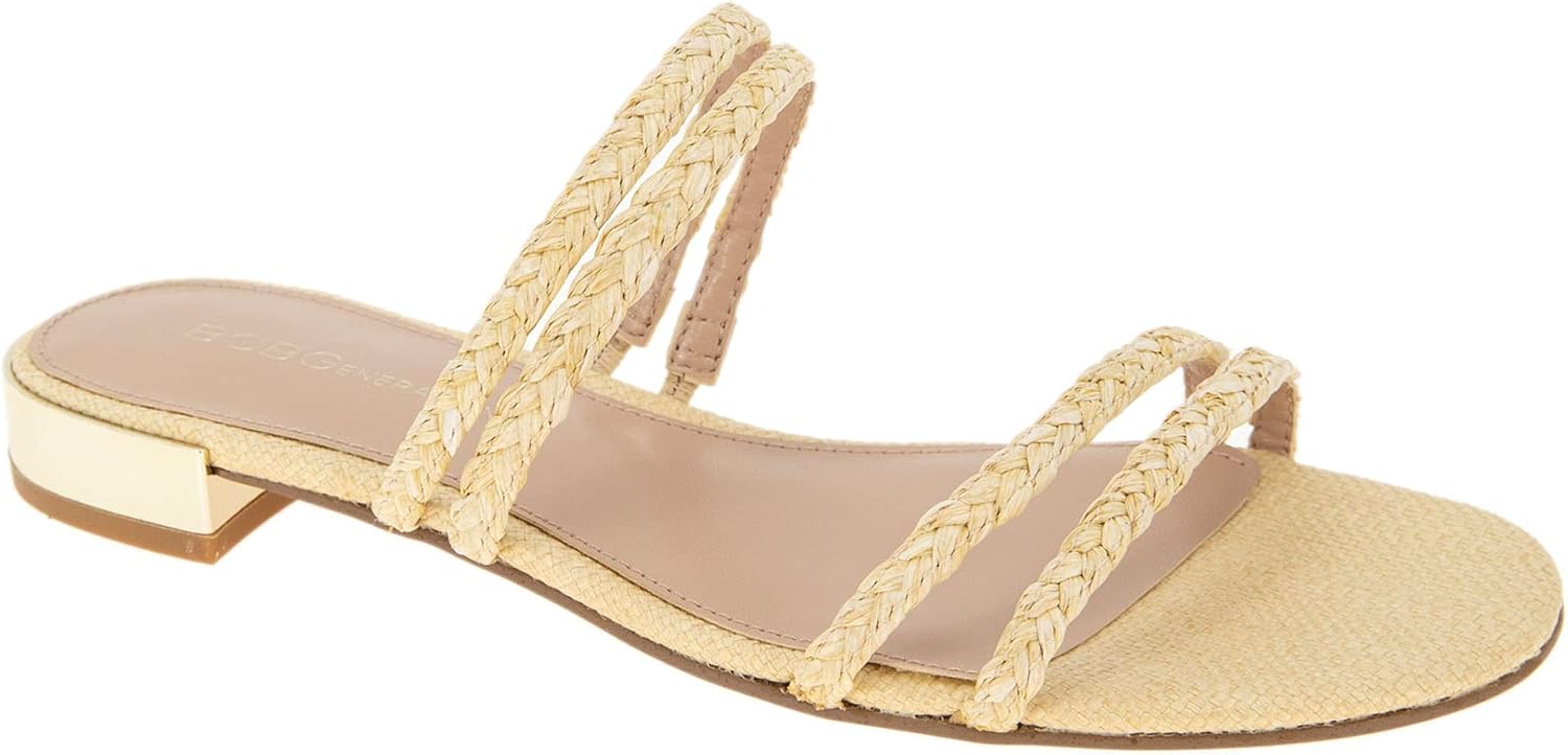 BCBGeneration Women's DEXTI Sandal, Natural Raffia, 11