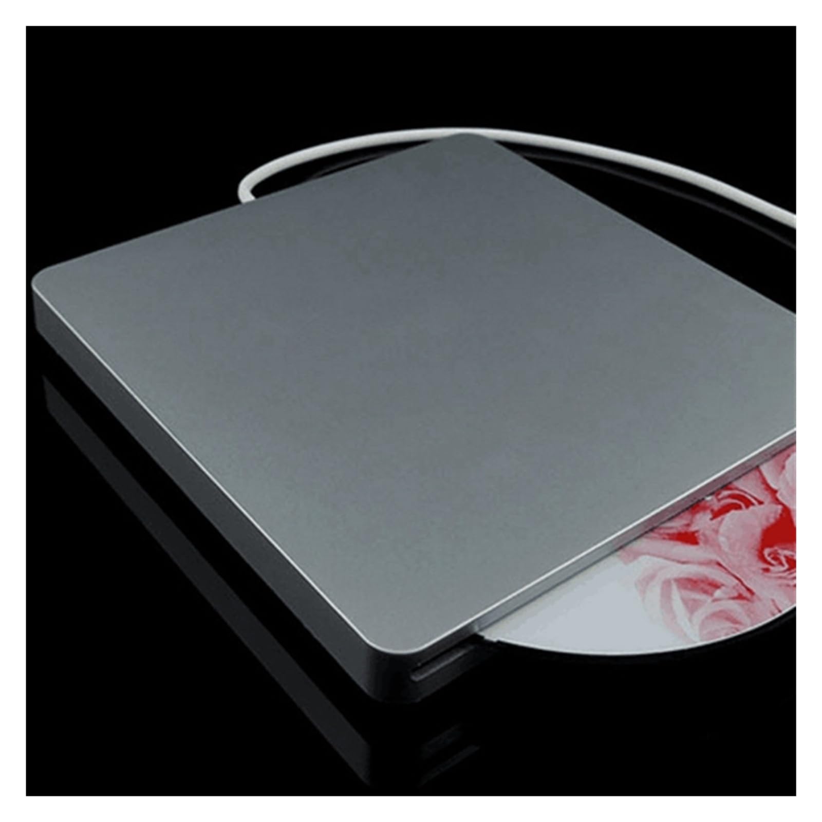 Przenośny odtwarzacz DVD, Zewnętrzny napęd DVD USB 2.0 Przenośny CD +/-RW Nagrywarka do laptopa(Pink)