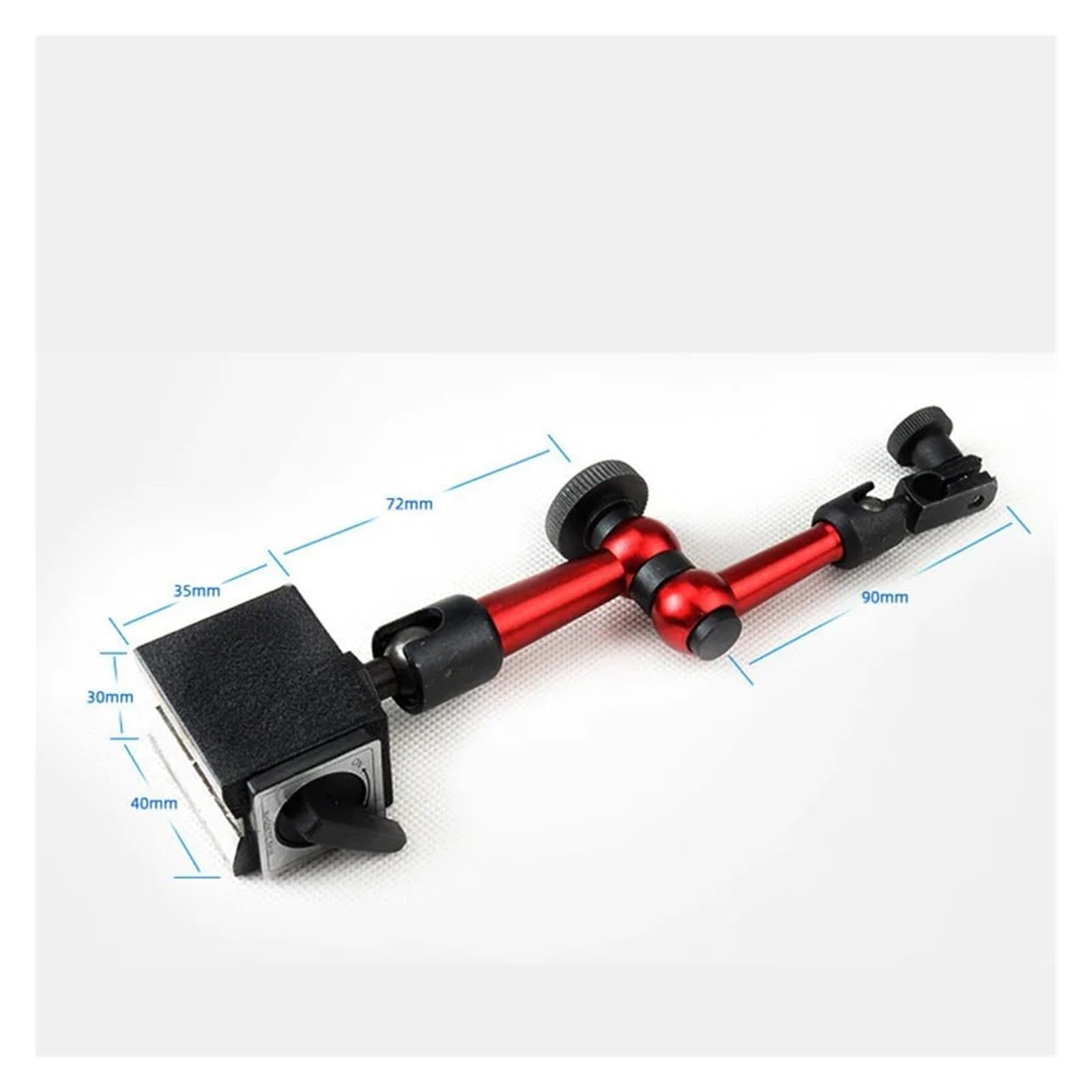 Soporte de calibración de cuadrante Universal con Palanca for indicador de cuadrante, Herramienta con Base magnética