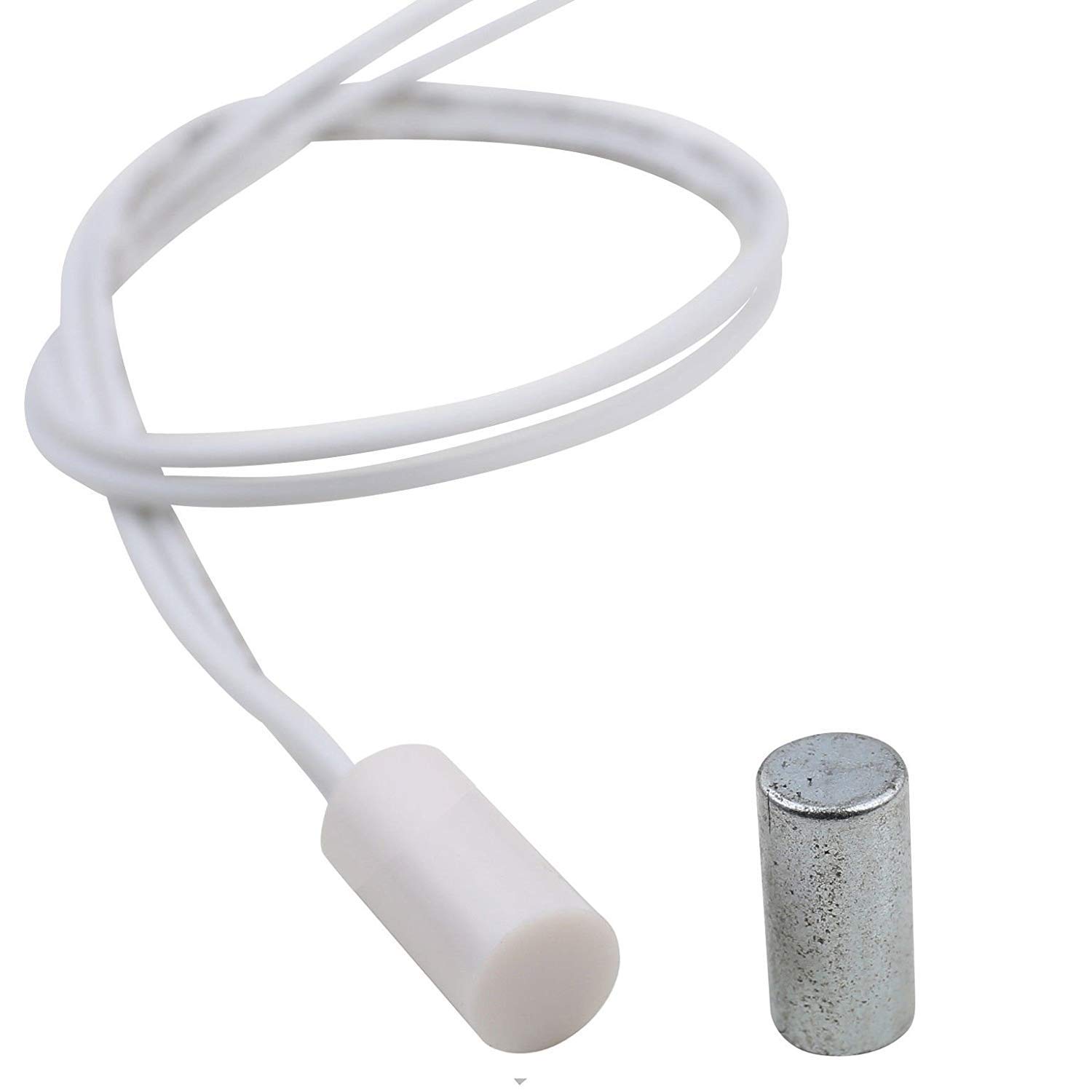 UHPPOTE Detector de Contacto de Interruptor de Sensor de Puerta de Ventana con Cable magnético Oculto montado (Paquete de 20)