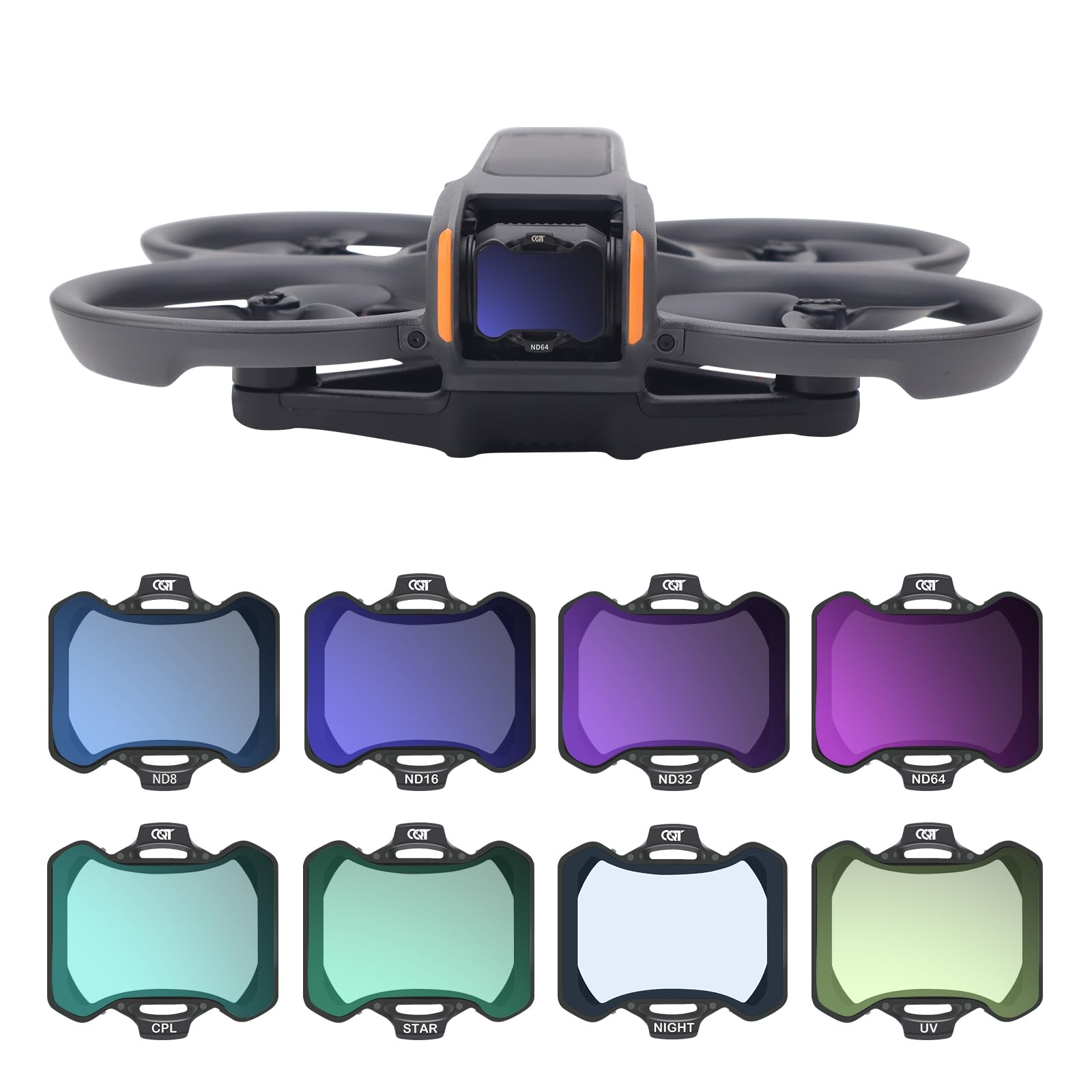 BRDRC Avata 2 ND Filter Set Accessories, 6-Pack UV CPL ND8