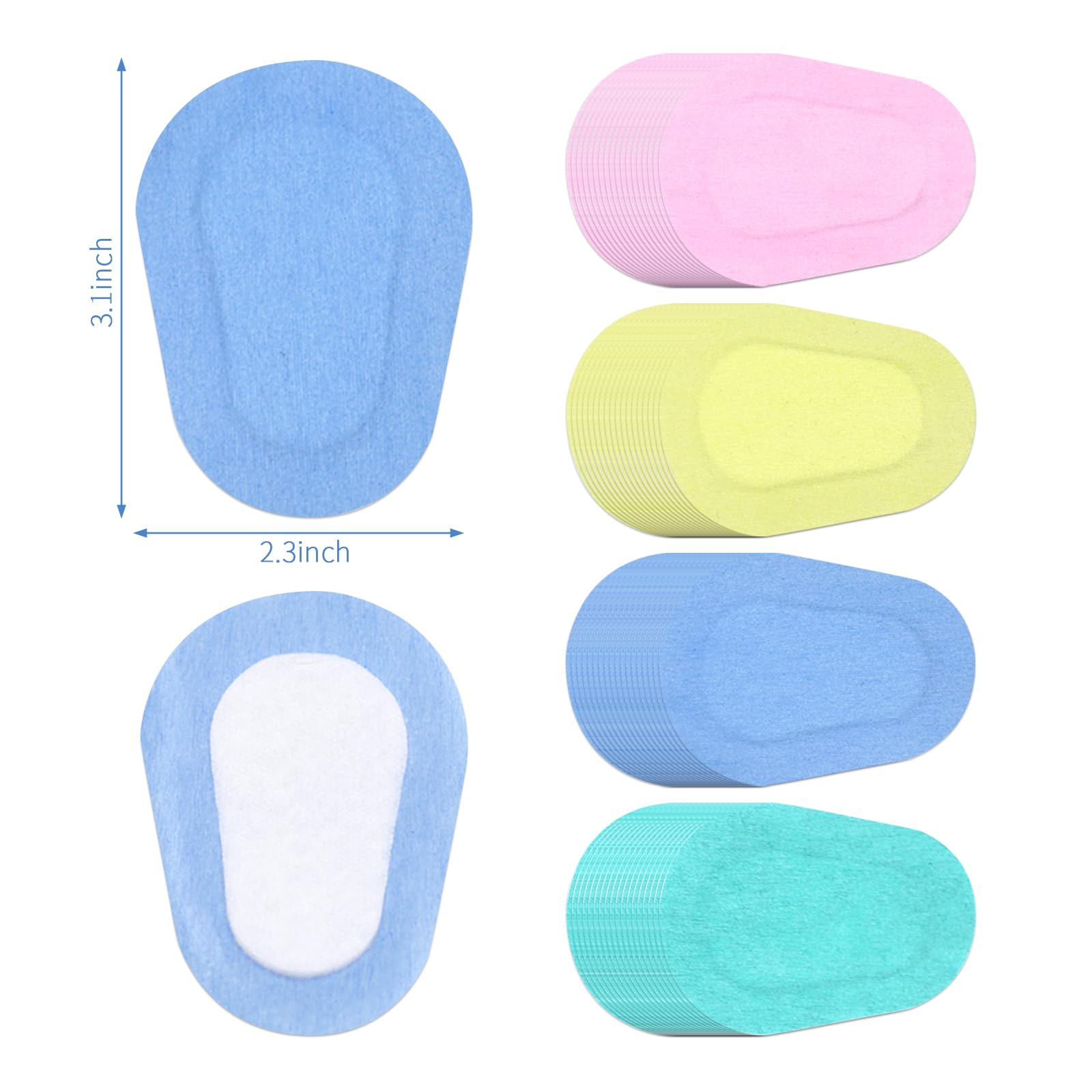 Sticky Eye Patches for Kids 60PCs/3Boxes Colorful Breathable Eye Patch Eye Pad Adhesive Bandages for Adults Children