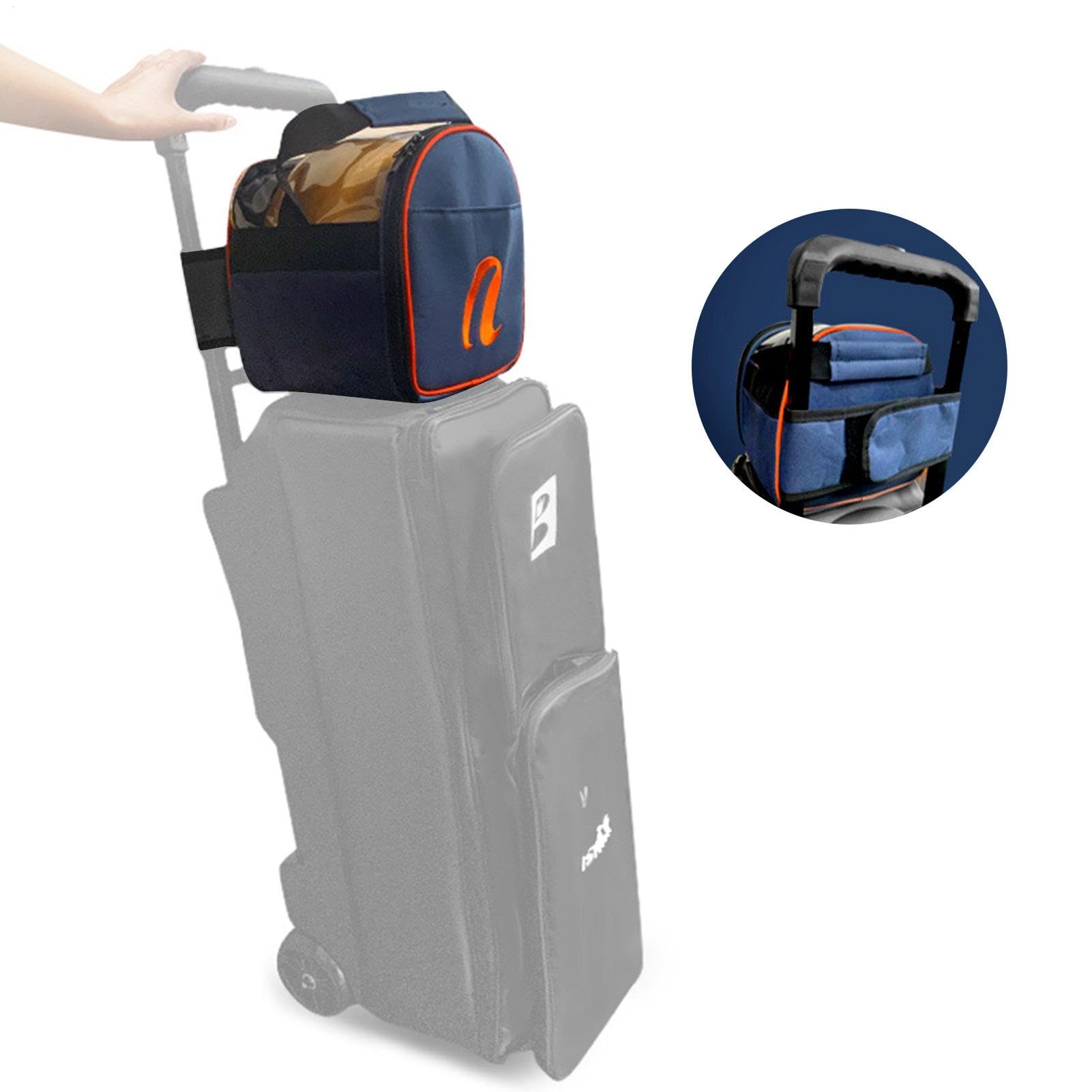 Sac fourre-Tout pour Boule de Bowling - Support rembourré avec Sac en de Grande capacité - Accessoire idéal - Taille compacte (20 x 23 x 22 cm) - Robuste et spacieux pour Les Bowlers - Facile à