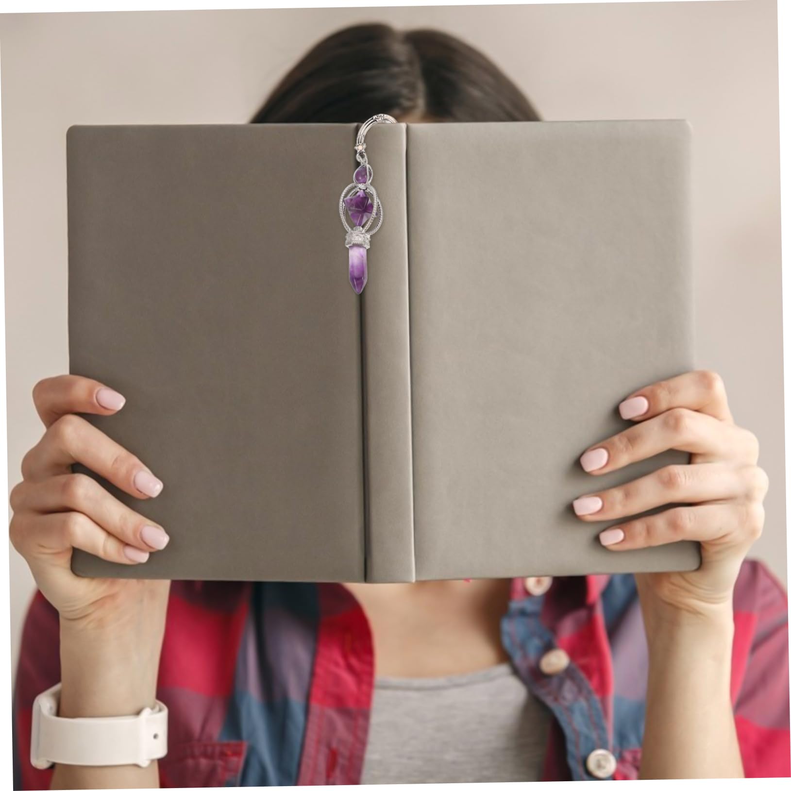 Tofficu 4 Stück Kristall-lesezeichen Zum Basteln für Bücher Leseanhänger Zum Basteln Leichte Lesezeichen für Studenten